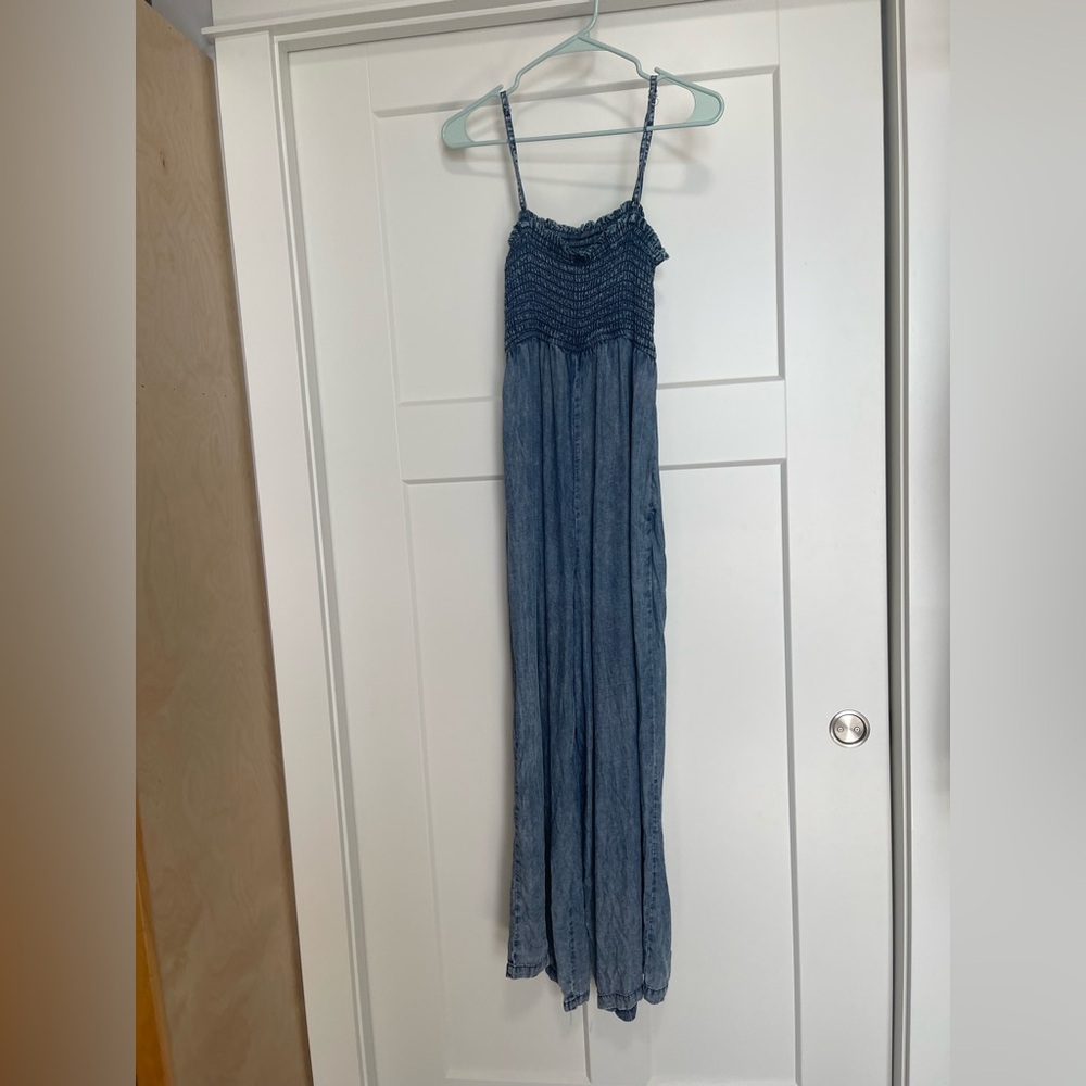 Chic Denim Blue Romper
